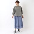 ワンズテラス(one'sterrace)の綿麻 前開き風 刺繍入りスカート11