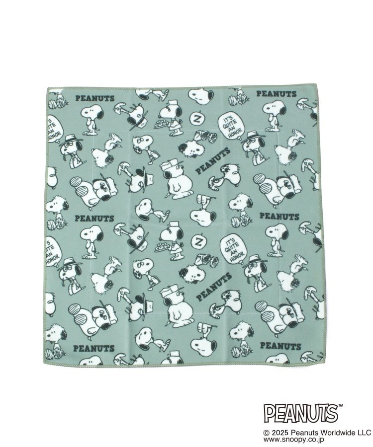 ワンズテラス(one'sterrace)のSNOOPY つつめる保冷ランチクロス グリーン(922)