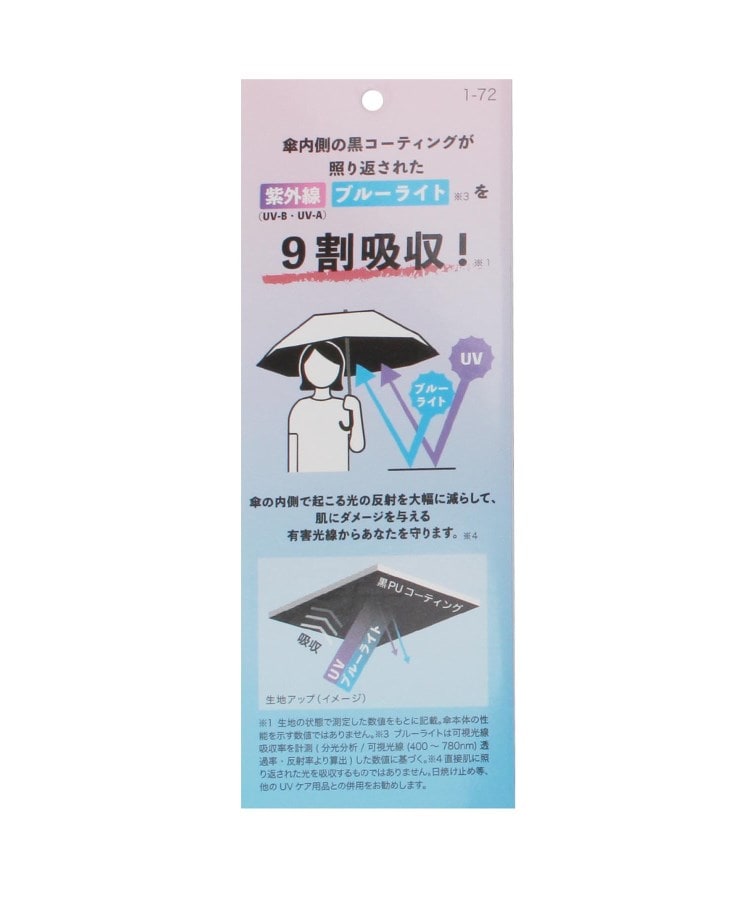 晴雨兼用/UV】遮光ドットフラワーポイント 長傘（長傘） | one