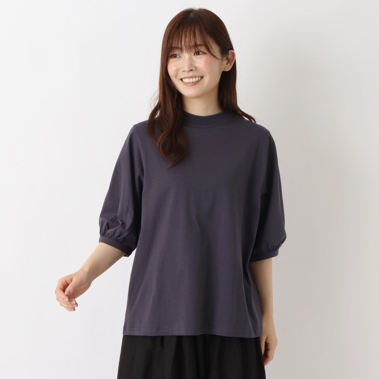 ワンズテラス(one'sterrace)の【リンネル7月号掲載】パフスリーブ 綿カットソープルオーバー カットソー
