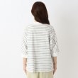 ワンズテラス(one'sterrace)の天竺 ボーダーUV加工 6分袖プルオーバー4