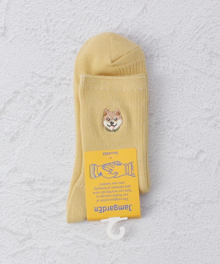 ◇シバ犬刺繍 クォーターソックス(ソックス) | one'sterrace ◇シバ犬刺繍 クォーターソックス(ソックス) | one'sterrace