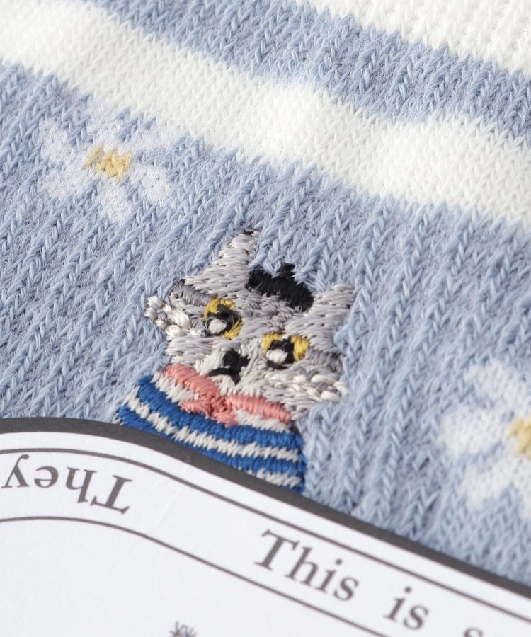 ワンズテラス(one'sterrace)の◆JG FL ワッフルねこ刺繍 クォーターソックス5