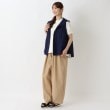 ワンズテラス(one'sterrace)のパナマ織り 綿麻フード付きベスト9