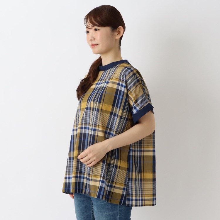 ワンズテラス(one'sterrace)のチェック後ろ開きブラウス シャツ・ブラウス