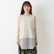 ワンズテラス(one'sterrace)の異素材切替 裾ラウンド タンクトップ1