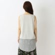 ワンズテラス(one'sterrace)の異素材切替 裾ラウンド タンクトップ3