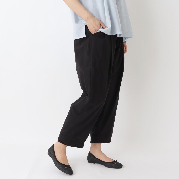 ワンズテラス(one'sterrace)の【リンネル7月号掲載】ワッシャー 裾プリーツパンツ 6～9分丈パンツ