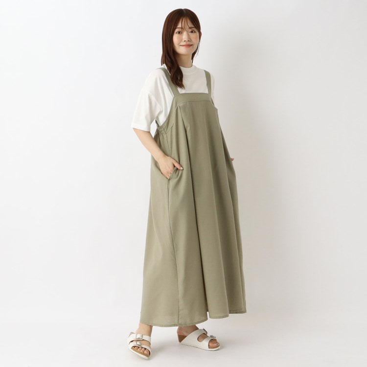ワンズテラス(one'sterrace)の【リンネル7月号掲載】麻混ベアワンピース マキシ・ロングワンピース
