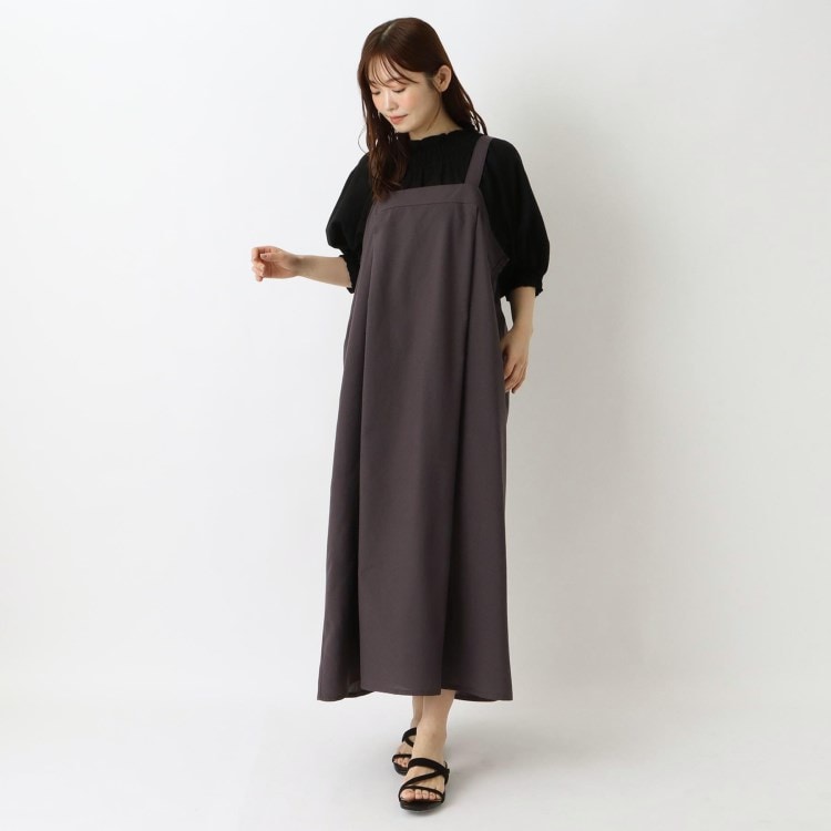 ワンズテラス(one'sterrace)の【リンネル7月号掲載】麻混ベアワンピース マキシ・ロングワンピース