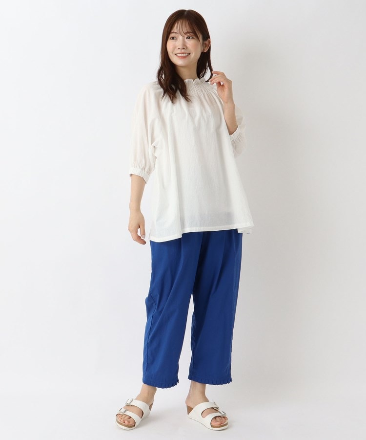 ワンズテラス(one'sterrace)の【リンネル7月号掲載】シャーリング半袖ブラウス9