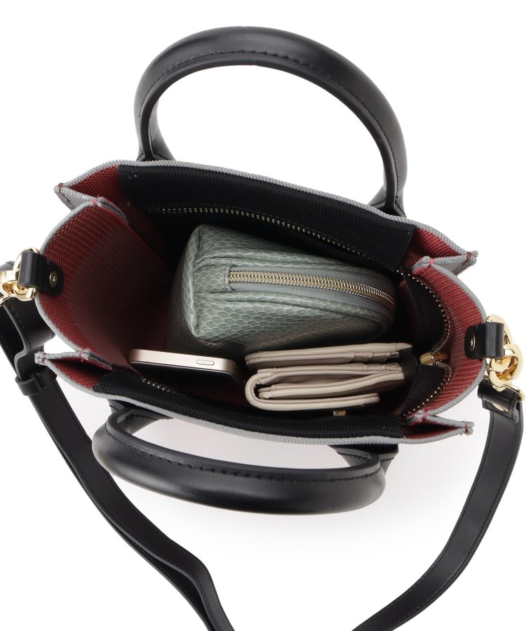 シルナ(シルナ)の＜SILNA＞ニット2WAYカラーブロックトミニトートバッグ8