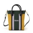 シルナ(シルナ)の＜SILNA＞ニット2WAYカラーブロックトミニトートバッグ グリーン(023)