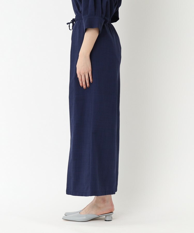 ポルト(PORTE)の麻調×リブ切替ワイド2