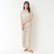 ポルト(PORTE)の麻調シアーバックVギャザー10
