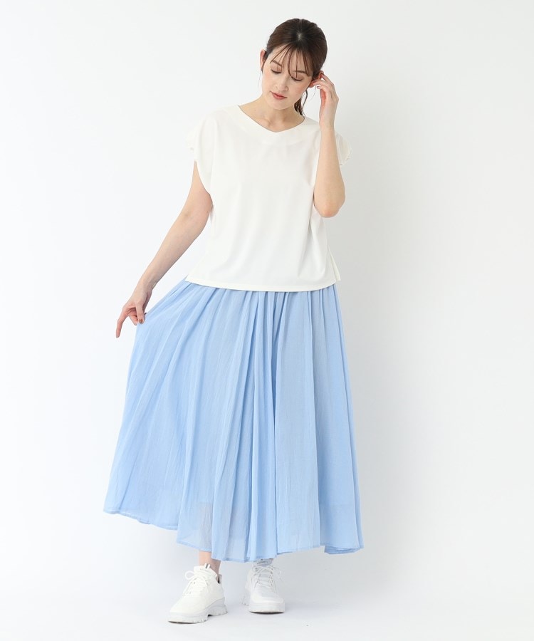 ポルト(PORTE)のジャージーVネックタックスリーブ10