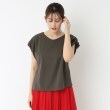 ポルト(PORTE)のジャージーVネックタックスリーブ チャコールグレー(013)