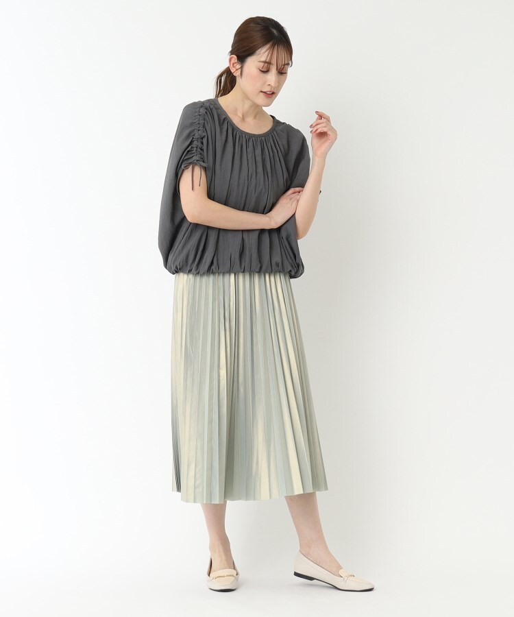 ポルト(PORTE)の麻調ギャザー2WAY20