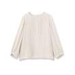 アンタイトル(UNTITLED)のポリエステルジョーゼット ブラウス1