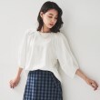 アンタイトル(UNTITLED)のレーヨン麻混 ブラウス オフホワイト(003)