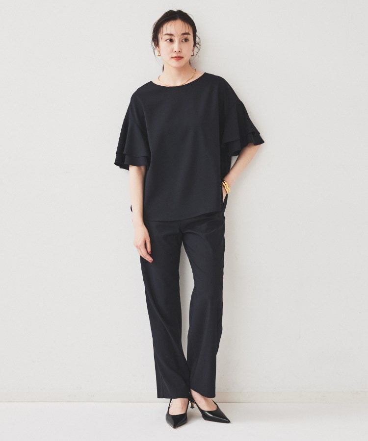 アンタイトル(UNTITLED)のテックリノストレッチ ストレートパンツ15