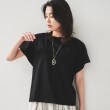 アンタイトル(UNTITLED)のシルケットスムース フレンチスリーブプルオーバー20