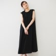 アンタイトル(UNTITLED)の【シアー／夏ワンピ】レーヨン麻ワンピース ブラック(019)