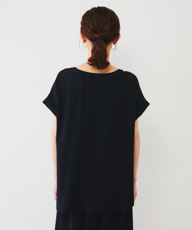アンタイトル(UNTITLED)の2WAYジョーゼット キーネックブラウス12