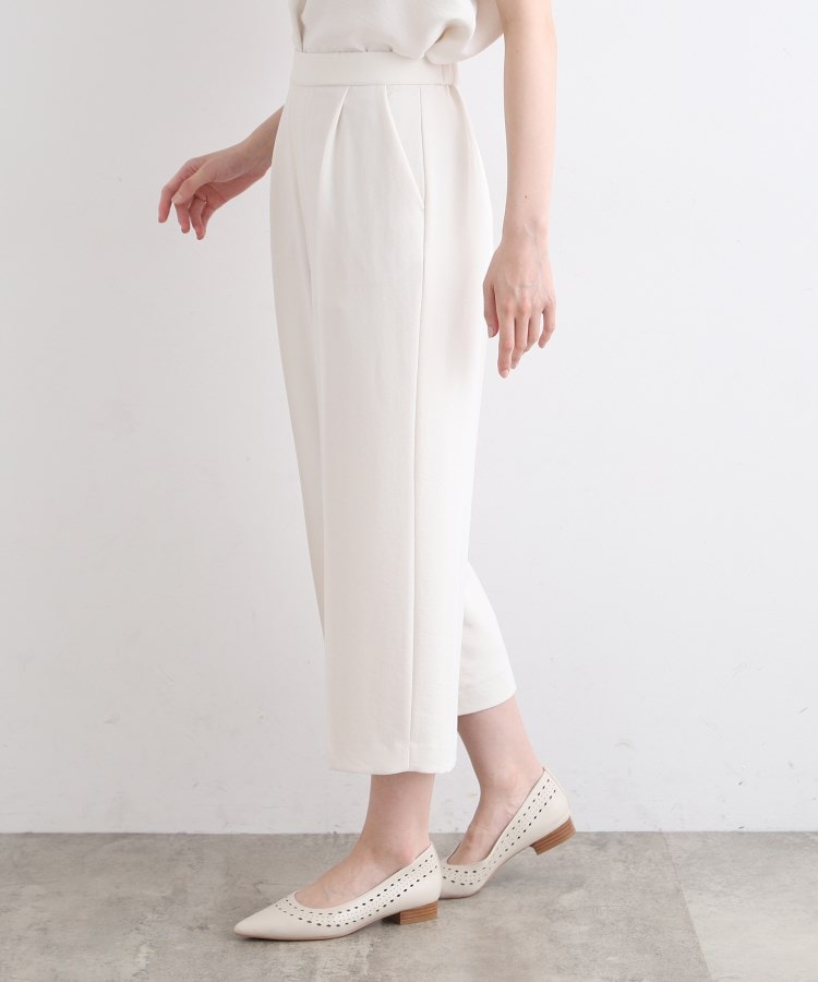 インディヴィ(INDIVI)の【洗える／SETUP可能】リラックスガウチョパンツ15