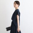 インディヴィ(INDIVI)の【洗える／SETUP可能／ワッシャー素材】スタンドカラーブラウス6