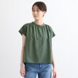 インディヴィ(INDIVI)の【洗える／SETUP可能／ワッシャー素材】スタンドカラーブラウス14