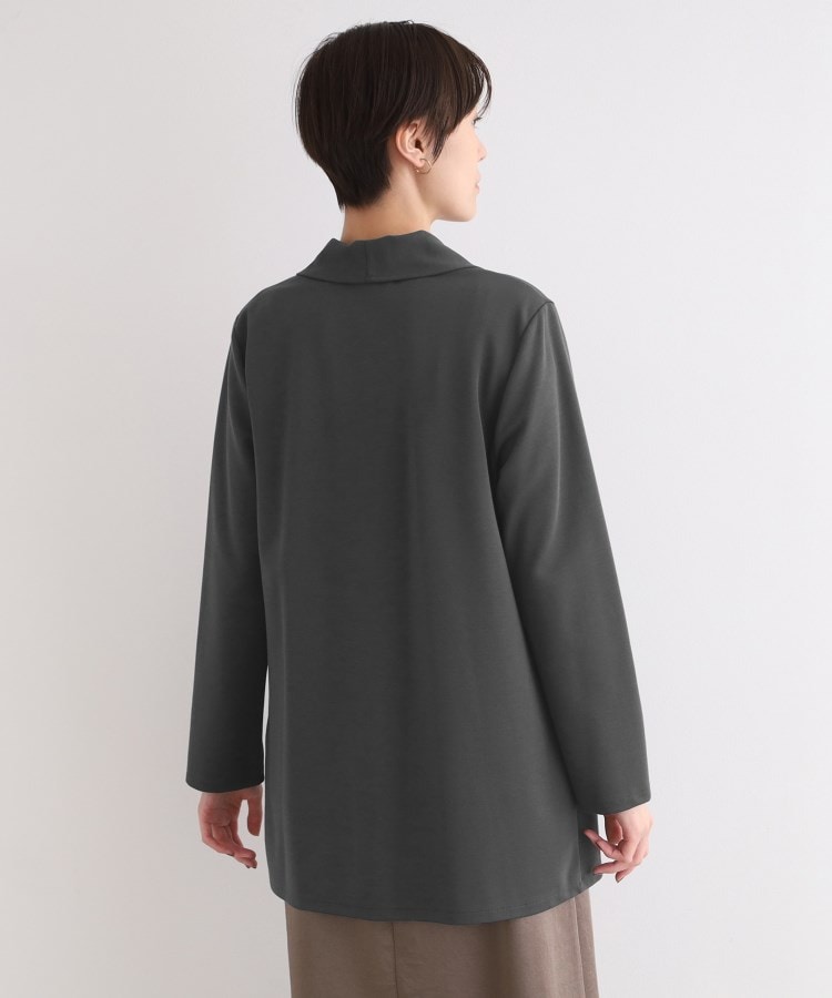 インディヴィ(INDIVI)の【洗える】ショールカラーきれいめジャージジャケット20