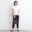 インディヴィ(INDIVI)の【洗える／バックシャン】ストライプ柄ミックスカットソートップス4