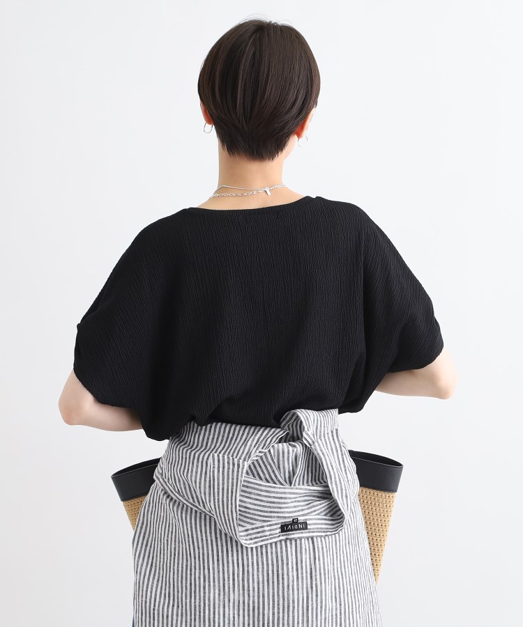 インディヴィ(INDIVI)の【洗える】袖タックデザイントップス7