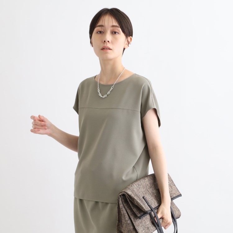 インディヴィ(INDIVI)の【洗える／SETUP可能】きれいめカットソートップス シャツ・ブラウス
