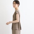 インディヴィ(INDIVI)の【洗える／SETUP可能／ストレッチ素材】裾シアーTブラウス6