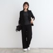 インディヴィ(INDIVI)の【洗える／定番スーツ】ストレッチワイドパンツ4