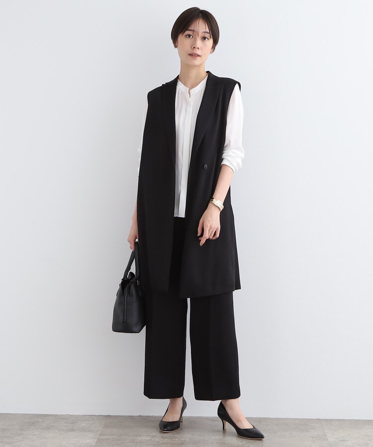 インディヴィ(INDIVI)の【洗える／通勤服】ギャザーデザインブラウス4
