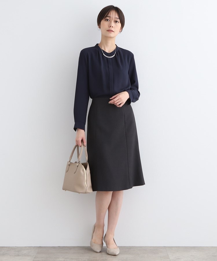 インディヴィ(INDIVI)の【洗える／通勤服】ギャザーデザインブラウス19