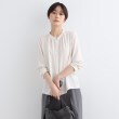 インディヴィ(INDIVI)の【洗える／通勤服】ギャザーデザインブラウス グレージュ(050)