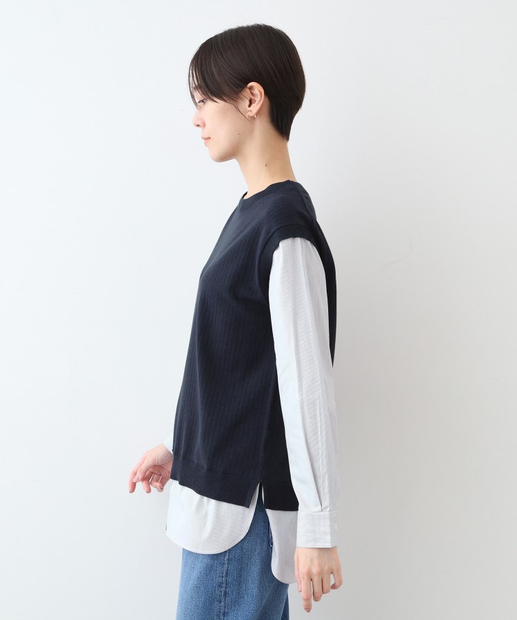 インディヴィ(INDIVI)の【洗える】ニット＆ブラウス 重ね着風トップス15