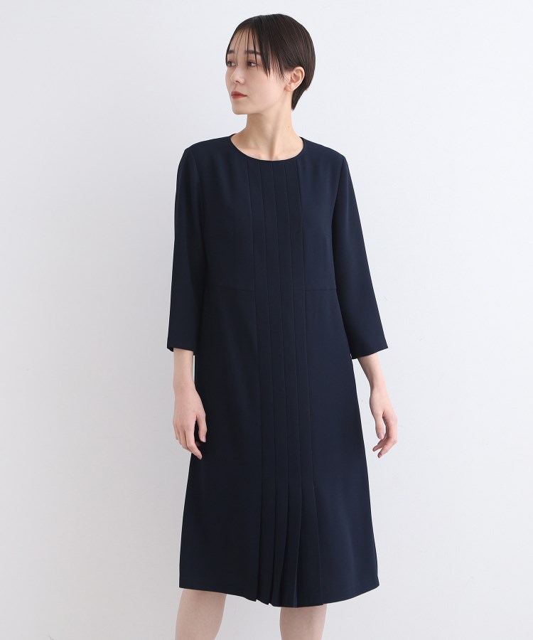 インディヴィ(INDIVI)の【洗える／セレモニー】タックデザインワンピース10
