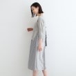 インディヴィ(INDIVI)の【洗える／ストライプ柄】ニットコンビワンピース2