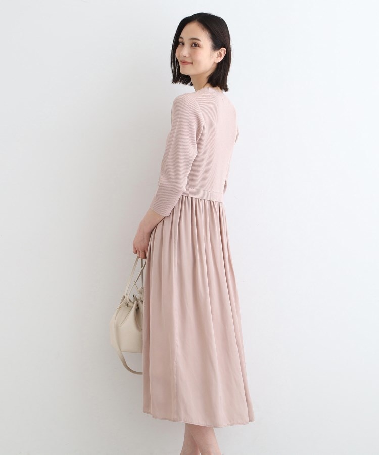 インディヴィ(INDIVI)の【洗える／7分袖】ニットコンビワンピース10
