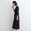 インディヴィ(INDIVI)の【洗える／7分袖】ニットコンビワンピース2