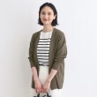 インディヴィ(INDIVI)の【洗える】リラクシー着流しニットカーディガン ブラウン(043)