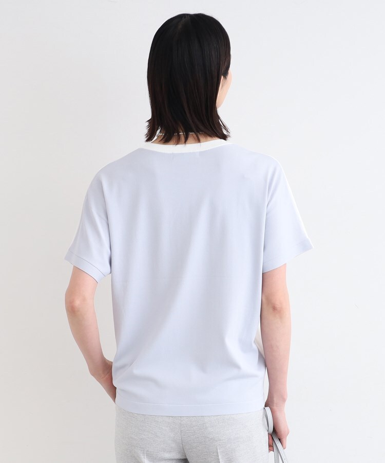 インディヴィ(INDIVI)の【洗える／バイカラー】Tシャツライクニット6