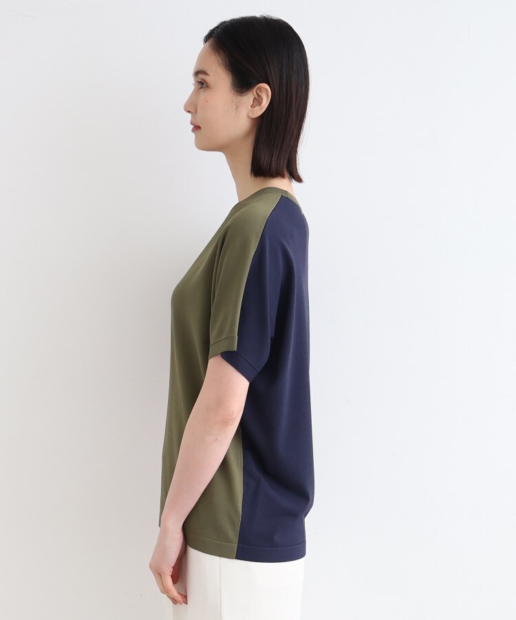 インディヴィ(INDIVI)の【洗える／バイカラー】Tシャツライクニット15