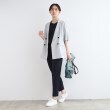 インディヴィ(INDIVI)の【洗える／SETUP可能】メランジ素材テーパードパンツ8