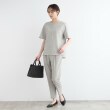 インディヴィ(INDIVI)の【洗える／SETUP可能】メランジ素材Tブラウス11